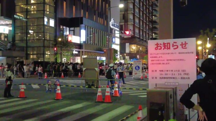 【緊急進入！】花火大会の救急車　愛知県豊田市
