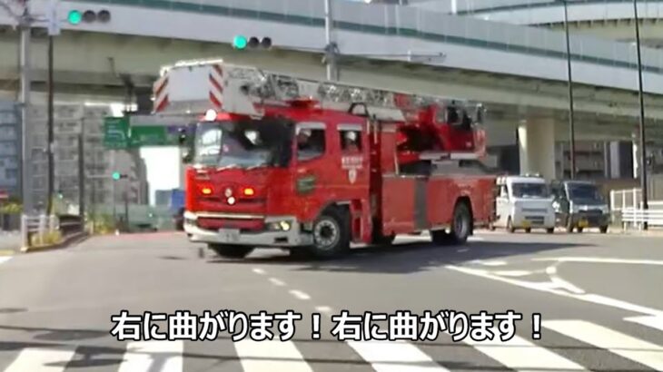 【恐ろしい警報音】首都高飛鳥山トンネル内で車両火災が発生し入り口封鎖！！！はしご車・特別救助隊・指揮車が駆け付けた瞬間！！！
