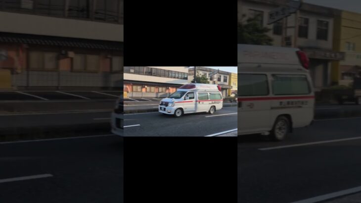 エルグランド救急車、緊急走行！
