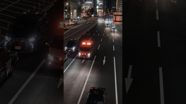 大阪市消防局　指揮車　緊急走行