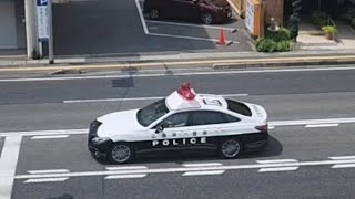 パトカー　緊急走行