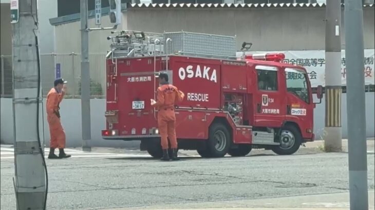 🚨交差点をターンするレスキュー車🚨大阪市消防局🚨