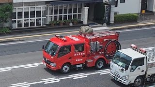 消防車　緊急走行
