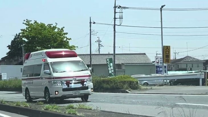 筑西広域消防本部　結城消防署　南出張所　南救急1  緊急走行