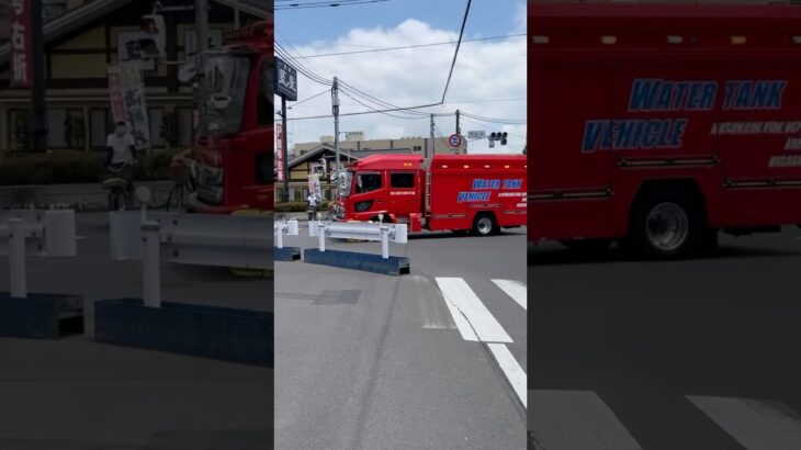 【モーターサイレン＆警鐘‼️】春日部市消防本部　東1。消防車。緊急走行シーン！