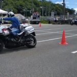 白バイ パトカー 兵庫県警 2025年7月21日　二輪車事故防止キャンペーン　道の駅いながわ　#NT1100P