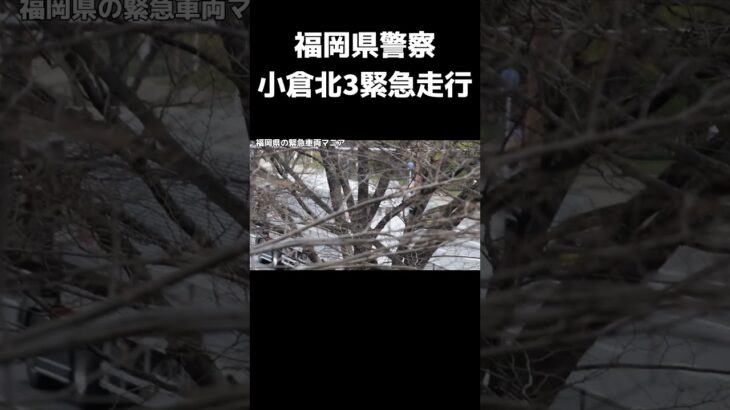 【緊急走行】福岡県警察 小倉北警察署 小倉北3 220クラウンパトカー 緊急走行