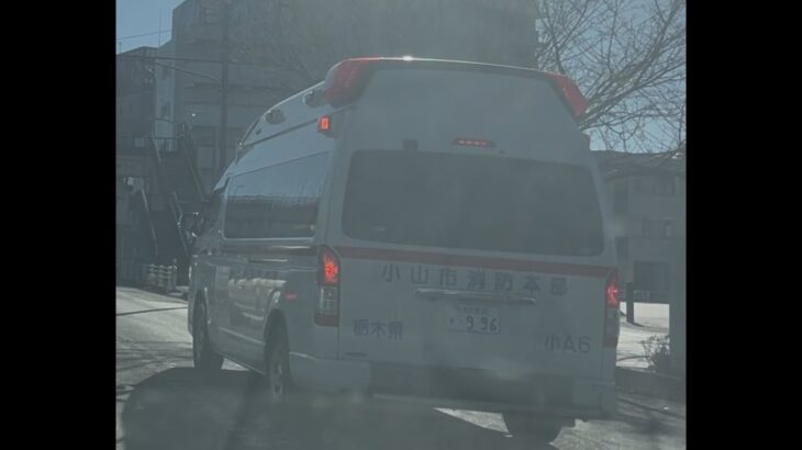 緊急走行！リモートサイレンで緊走する小山市消防本部救急隊（小山救急6）