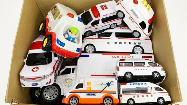 救急車のミニカー走る☆緊急走行テスト☆坂道走る｜ Ambulance miniature car runs! Emergensy driving test