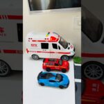 救急車のミニカー走る！緊急走行！坂道走行テスト Ambulance minicar runs on a slope with sirens sounding!