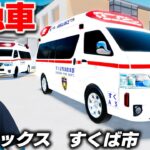 【ROBLOX】すくば市で救急隊になる！緊急走行でけが人を病院へ！火災現場にも出動して消防車と救急車が大集合！ロブロックス実況【ほぅ】