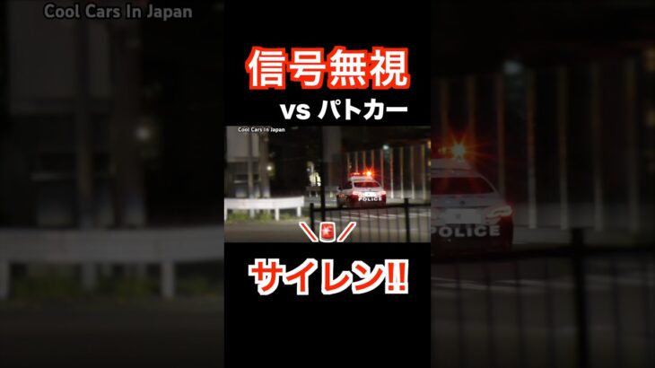 信号無視のバイクに天罰‼️ パトカーに捕まる‼️ #shorts