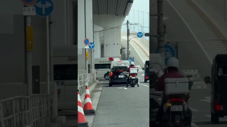 🚨救急車🚨緊急走行🚨大阪市消防局🚨響き渡るサイレン🚨　#shorts