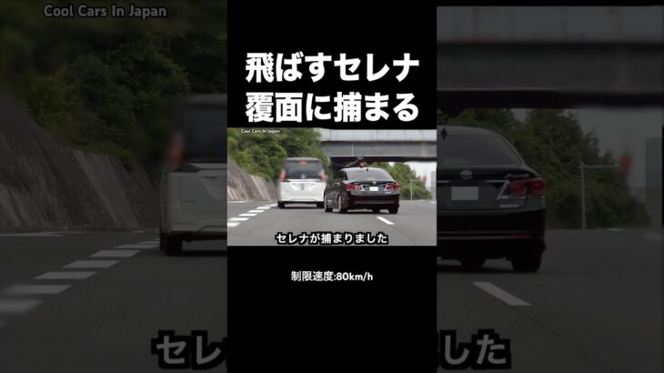 スピード違反のセレナが覆面パトカーに捕まる瞬間‼️ #shorts