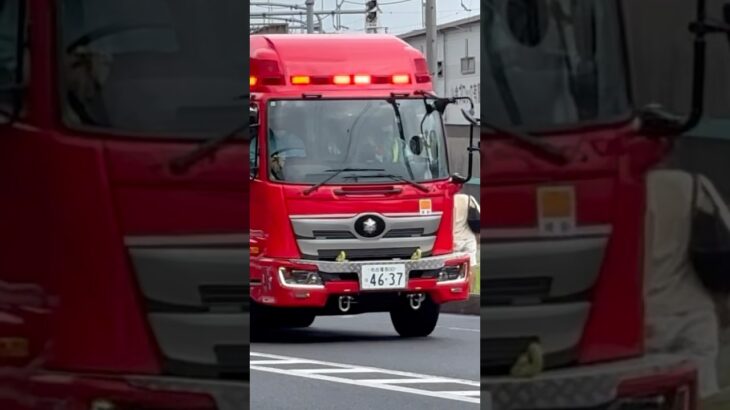 レンジャーポンプ付き救助工作車×指揮官車 名古屋市消防局南消防署 星崎救助.南指揮官車 #名古屋市消防局 #救助工作車 #指揮車 #緊急走行 #shorts