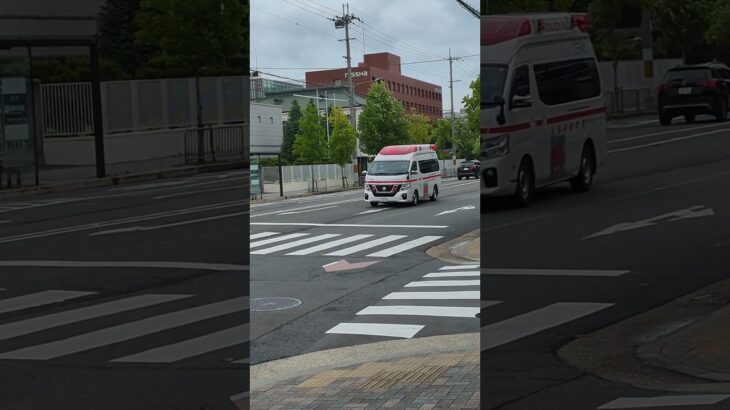 救急車緊急走行　#救急車 #緊急走行