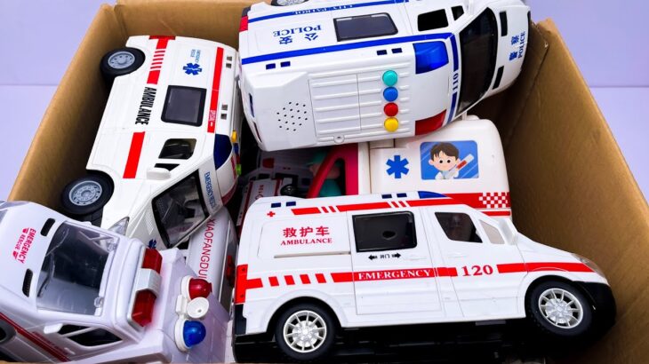 【ピポピポプレイ】救急車のミニカー走る！緊急走行テスト！坂道走行です☆ 救急車ミニカーが緊急時にサイレンを鳴らしながら走行します！