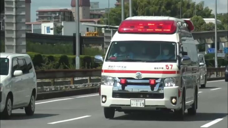 🚨救急車🚨緊急走行🚨箕面市消防本部🚨響き渡るサイレン🚨
