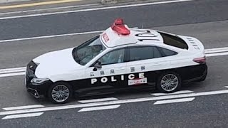 パトカー　緊急走行