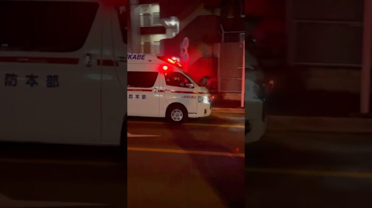 『夜でも働く救急隊！』ハーモニックサイレン🚨　春日部市消防本部。救急車。　緊急走行シーン！