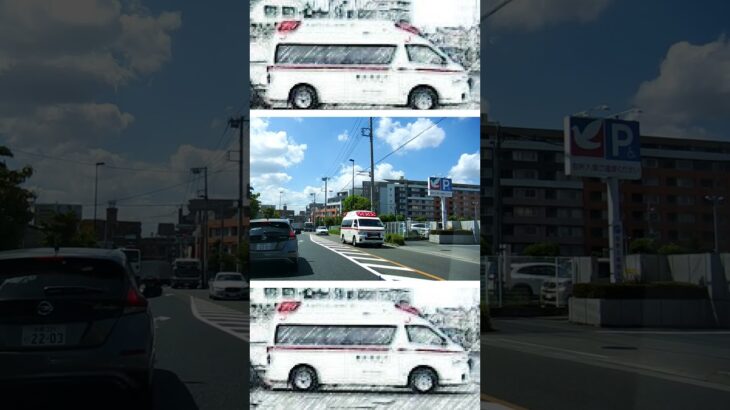 もうすぐ病院だ！東京消防庁救急車！！