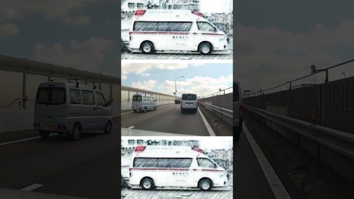 交通事故現場！救急車到着！！