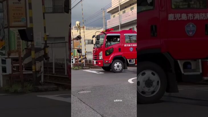 【緊急走行】鹿児島市消防局　郡元分遣隊郡元1号 #消防署 #緊急走行 #消防車