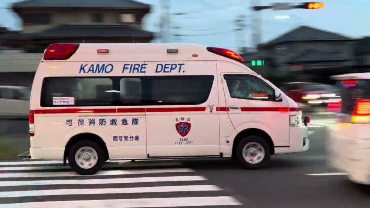 可茂消防事務組合南消防署西可児分署　救急西可児1 緊急走行　#緊急走行　#救急車