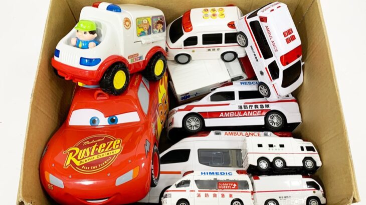 救急車のミニカー走る☆緊急走行テスト☆坂道走る｜ Ambulance miniature car runs! Emergensy driving test