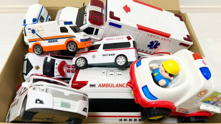 救急車のミニカー走る☆緊急走行テスト☆坂道走る｜ Ambulance miniature car runs! Emergensy driving test