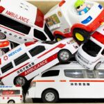 救急車のミニカーが走ります。サイレンありで坂道走行☆緊急走行｜Ambulance minicar runs in an emergency with sirens!