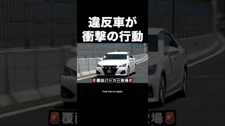 覆面パトカーに捕まった車が、衝撃の行動⁉️ #shorts