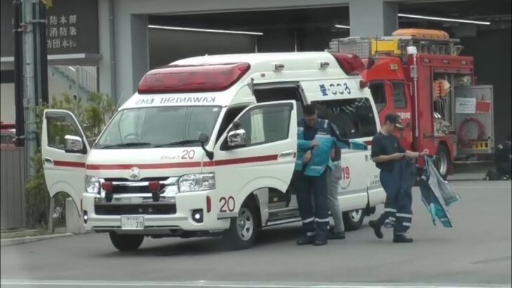 🚨訓練中に緊急出動する一部始終を激撮🚨救急車🚨緊急出動🚨