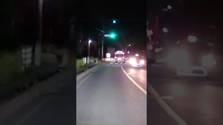 ハイメディック 夜の緊急走行【睦合救急隊・厚木市消防本部】