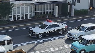 パトカー　緊急走行