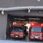 津山消防の朝の一斉点検