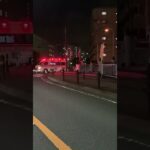交差点を左折するアクティビーコン搭載救急車 ハイパーモード【善行救急隊・藤沢市消防局】