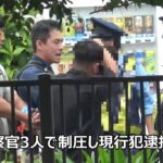 逮捕・検挙の瞬間15連発!!天皇ご一家の警備にあたっていた警察官を殴った男を現行犯逮捕！沖縄県警と警視庁のコレボ緊急走行！応援に駆け付けた機動隊バスが覆面パトカーに衝突！NT1100Pの白バイが速度違