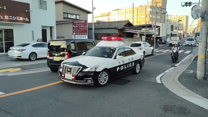 【パトカー緊急走行】和泉警察署　和泉1号　Toyota clown