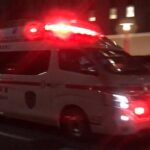 【緊急走行】住宅モードサイレンを鳴らす救急車。摂津市消防本部   救急3