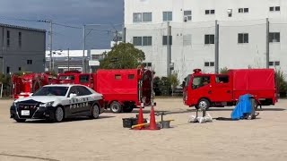 令和7年度 坂町防災訓練 消防車 緊急走行
