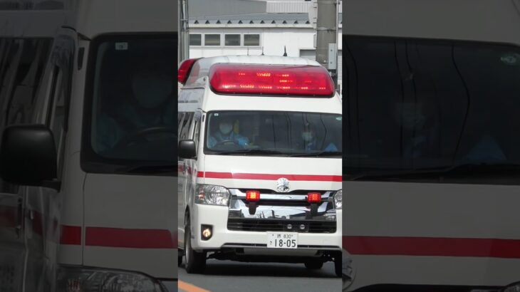 【堺#906】ワークステーション救急、緊急走行！飯も食わずに頑張れ！【堺市消防局】#shorts #short #ショート #消防署 #消防車   #サイレン#救急車 #救急#ambulance