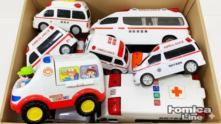 救急車のミニカー走る☆緊急走行テスト☆坂道走る｜ Ambulance miniature car runs! Emergensy driving test