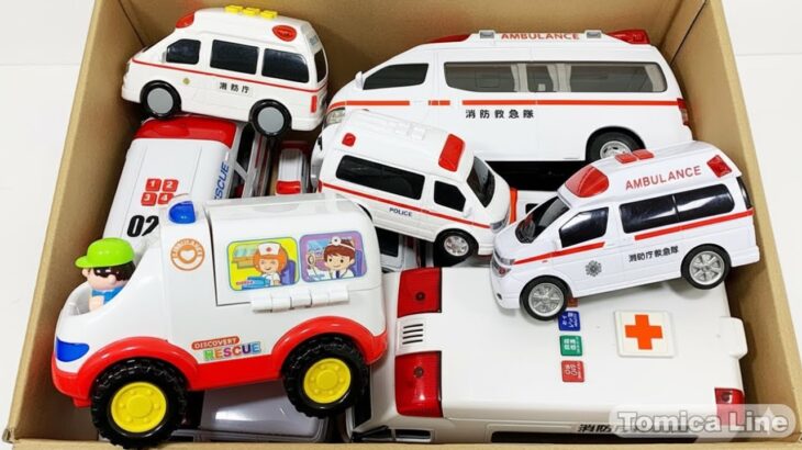 救急車のミニカー走る☆緊急走行テスト☆坂道走る｜ Ambulance miniature car runs! Emergensy driving test