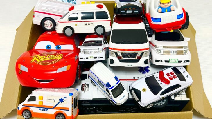 救急車のミニカー走る☆緊急走行テスト☆坂道走る｜ Ambulance miniature car runs! Emergensy driving test