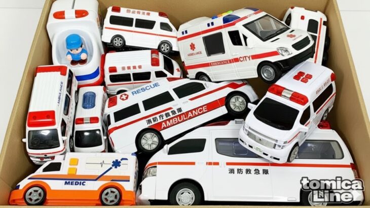 救急車ミニカー走る!サイレン鳴らして坂道を緊急走行テストです。Ambulance run! This is an emergency running test with sirens.