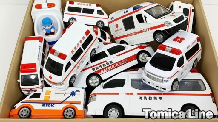 救急車ミニカー走る!サイレン鳴らして坂道を緊急走行テストです。Ambulance run! This is an emergency running test with sirens.