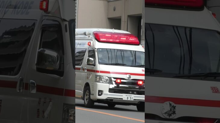 【愛MEDIC#28】舞子救急隊、垂水91緊急走行！【神戸市消防局】#shorts #short #ショート #消防署 #消防車 #fire #firefighter #サイレン