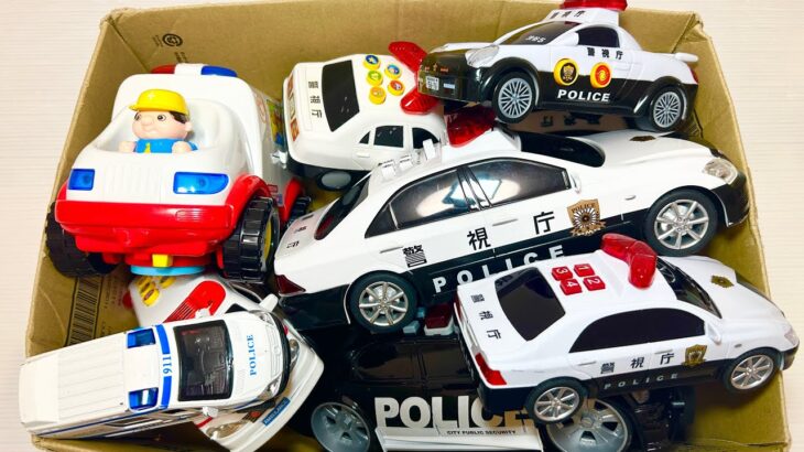 パトカーのミニカー走る！緊急走行テスト！Mini police cars on the move! Emergency driving test!