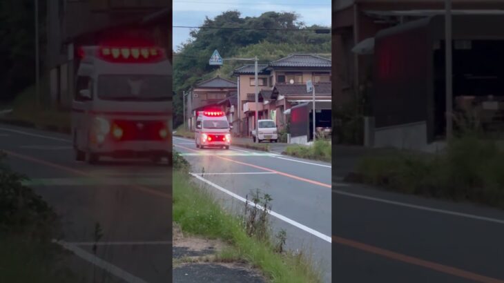NISSAN キャラバン　救急車緊急走行中